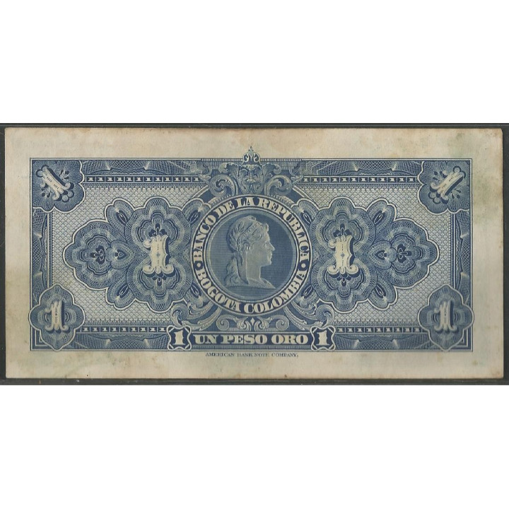 Billete de 1 Peso 7 ago 1947 C BGW035 reverso