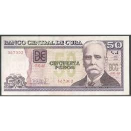 Cuba 50 Pesos 2020 P123m