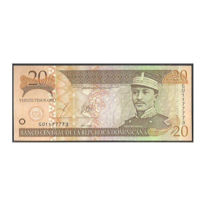Rep. Dominicana 20 Pesos 2003 P169c