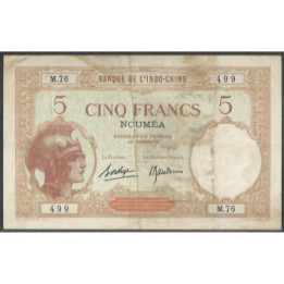 Nueva Caledonia 5 Francs ND1926 P36b