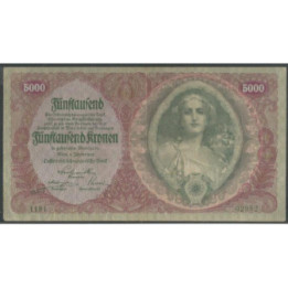Austria 5.000 Krone 2 Ene 1922 P79