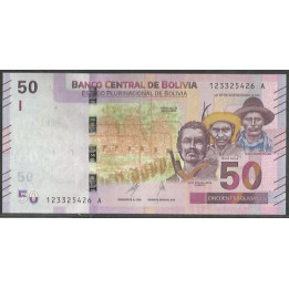 Bolivia 50 Bolivianos ND2018 Serie A P250-2