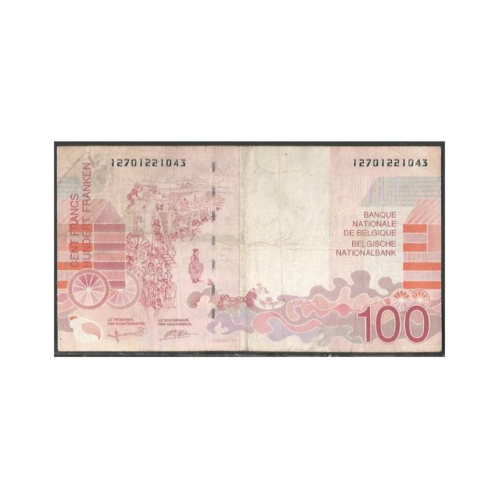 Belgica 100 Francs ND1995-01 P147-1 reverso
