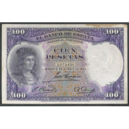 España 100 Pesetas 25 Abr 1931 P83