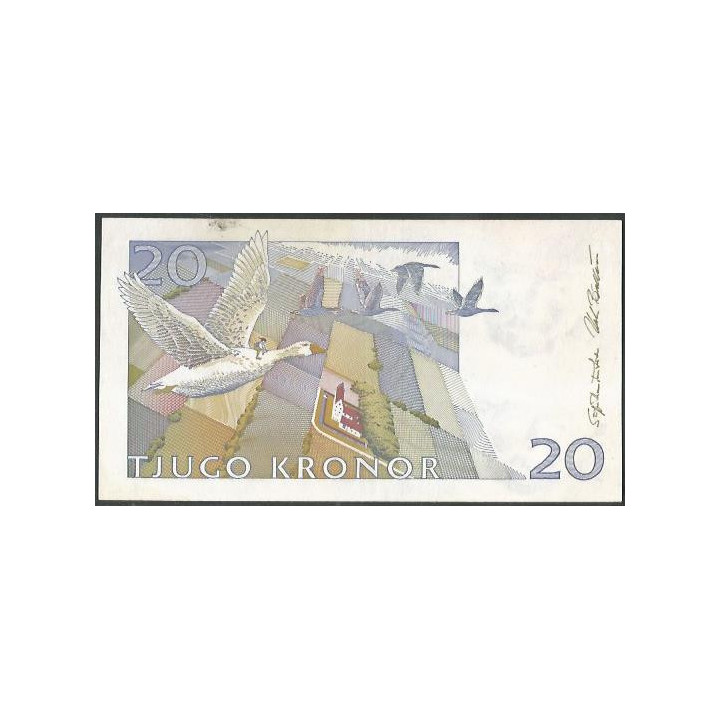 Suecia 20 Kronor 1994 P61b reverso