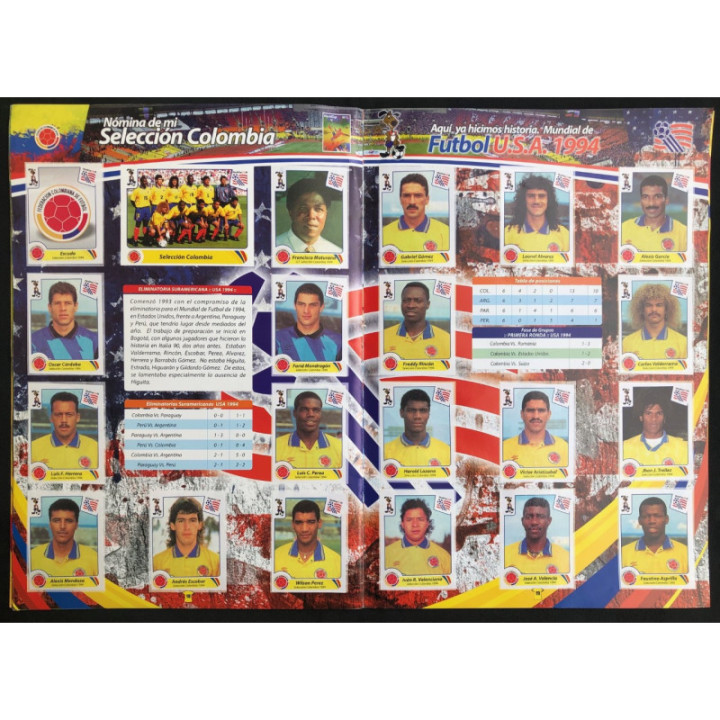 Futbol - Mi Seleccion Colombia - Ediciones Gamcamo reverso