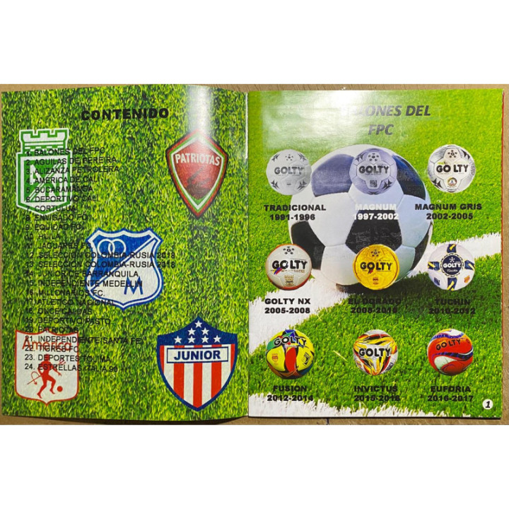 Futbol - Futbol Colombia FPC 2017 Boycol A549 reverso