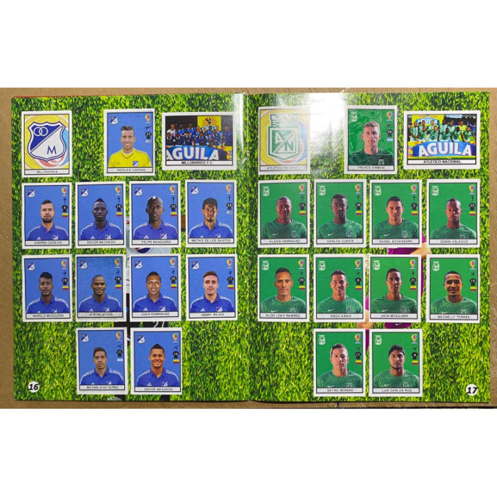Futbol - Futbol Colombia FPC 2017 Boycol A549 reverso