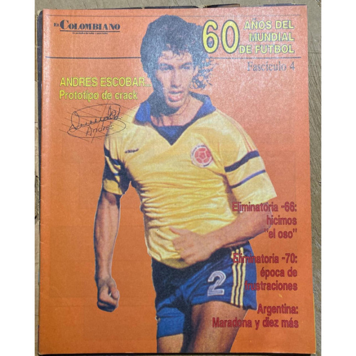 60 Años del Mundial de futbol - El Colombiano 1990 A553 reverso