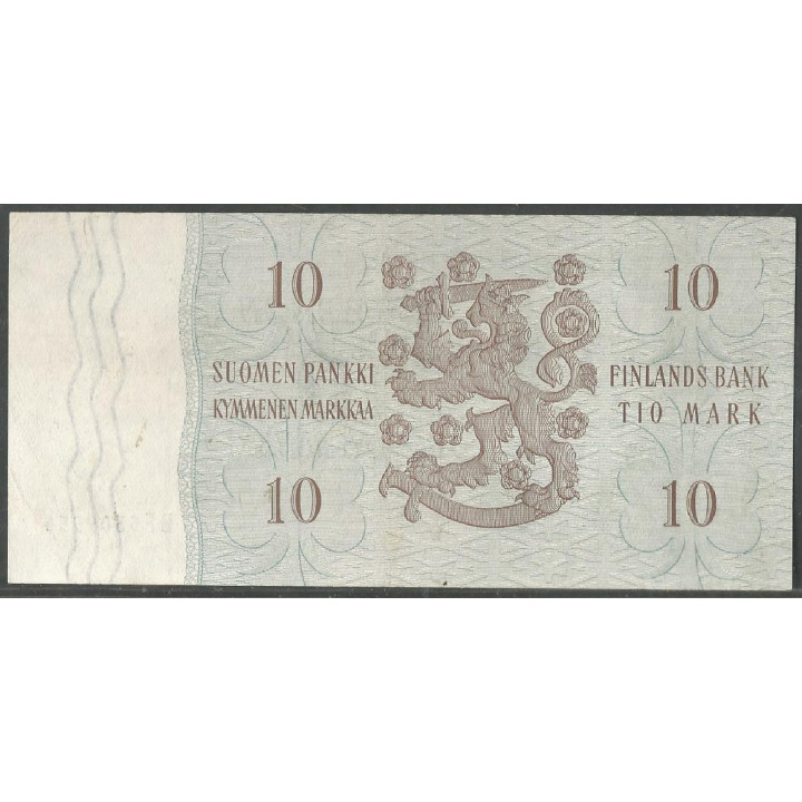 Finlandia 10 Markka 1963 P104a112 reverso