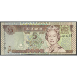 Fiji 5 Dollars ND2002 P105b