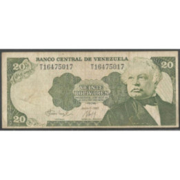 Venezuela 20 Bolivares 7 Jul 1987 T 8 Dig P64A