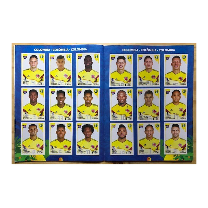 Futbol - Copa América Brasil 2019 Panini reverso