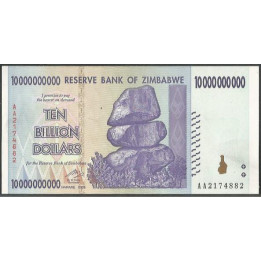 Zimbabwe 10.000.000.000 Dollars 5 Nov 2008 P85