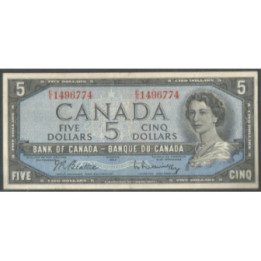 Canada 5 Dollars 1954 (1961-71) P77b