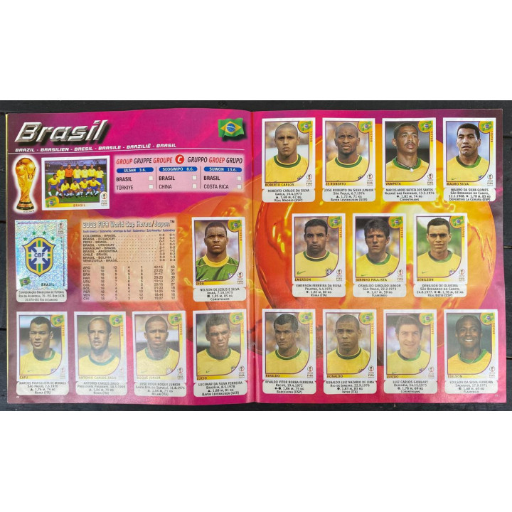 Futbol - Mundial Korea - Japon 2002 Panini reverso