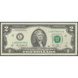 Estados Unidos 2 Dollars 2013 L P538
