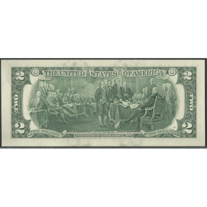 Estados Unidos 2 Dollars 2013 L P538 reverso