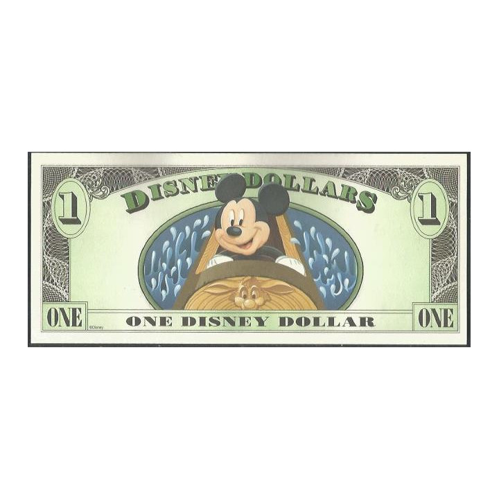 Disney 1 Dollar 2014 Splash Mountain reverso