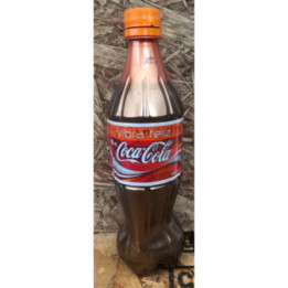 Botella 600 Ml Plástica Naranja Vibra Feliz - Colombia 2005