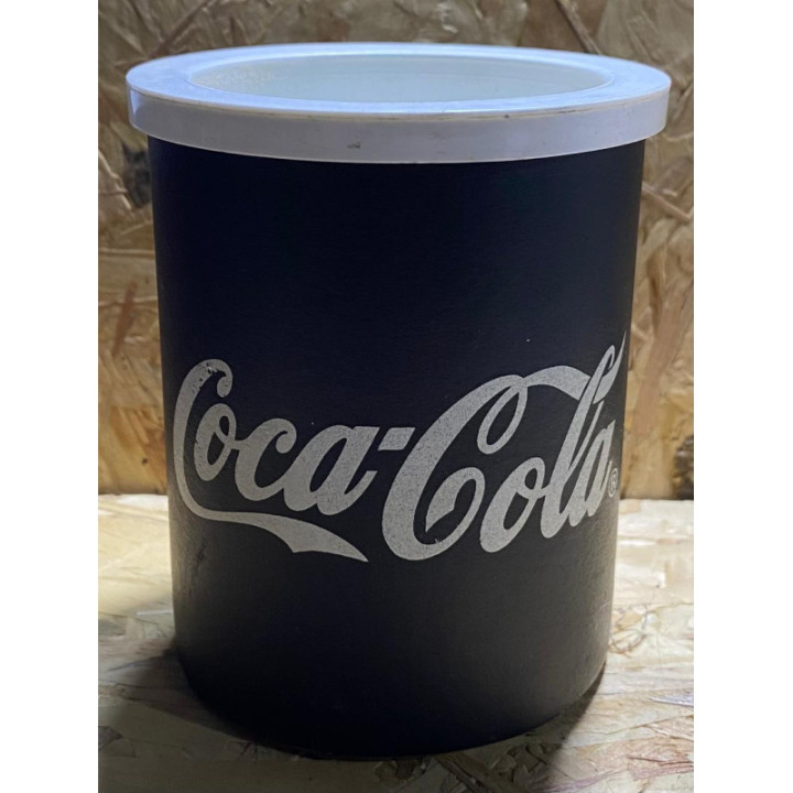 Porta Lata Plástico Espuma Negra Coca-Cola