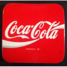 Portavaso Cuadrado Rojo Coca-Cola 95 Cm
