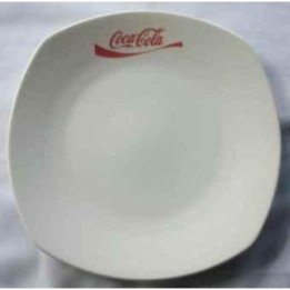 Plato Seco Blanco Y Rojo
