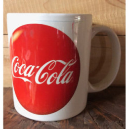 Mugs Coca-Cola Letrero rojo redondo
