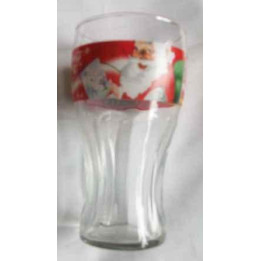 Vaso Banda Roja Con Estrellas Y Papa Noel
