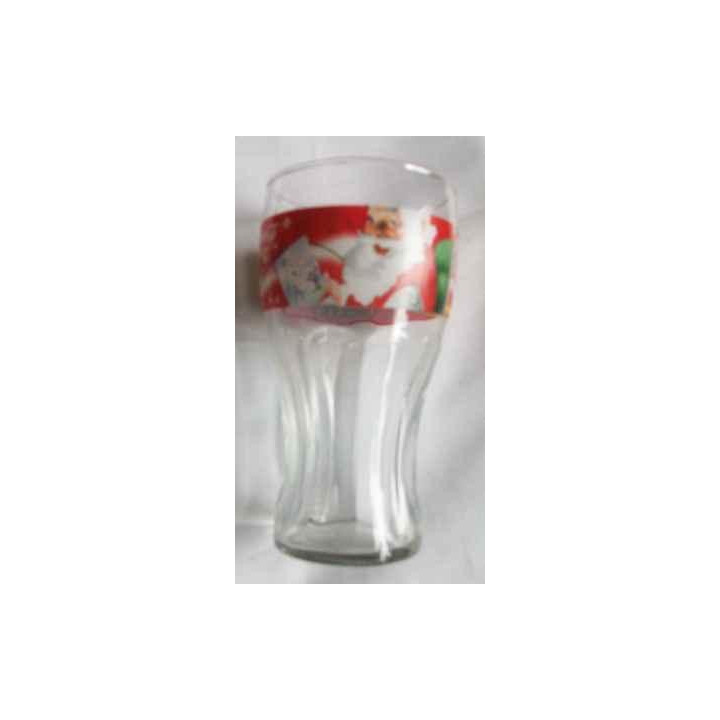 Vaso Banda Roja Con Estrellas Y Papa Noel