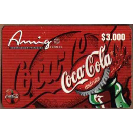 Tarjeta Telefónica Comcel 3.000 Pesos Botella Destapándose