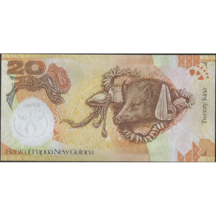 Papua Nueva Guinea 20 Kina 2008 P36a
