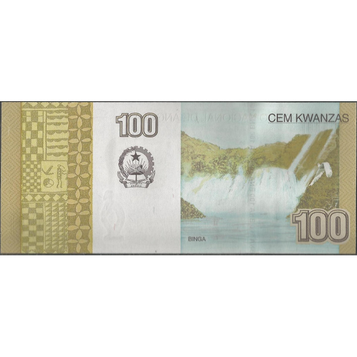 Angola 100 Kwnazas Oct 2012 P153b reverso