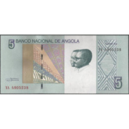 Angola 5 Kwanzas Oct 2012 P151A