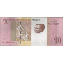 Angola 10 Kwanzas Oct 2012 P151B