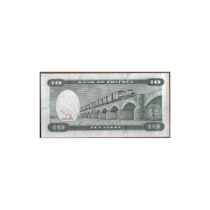 Eritrea 10 Nafka 24 May 1997 P3 reverso