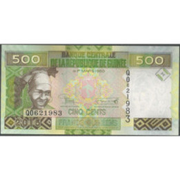 Guinea 500 Francs 2012 P39b