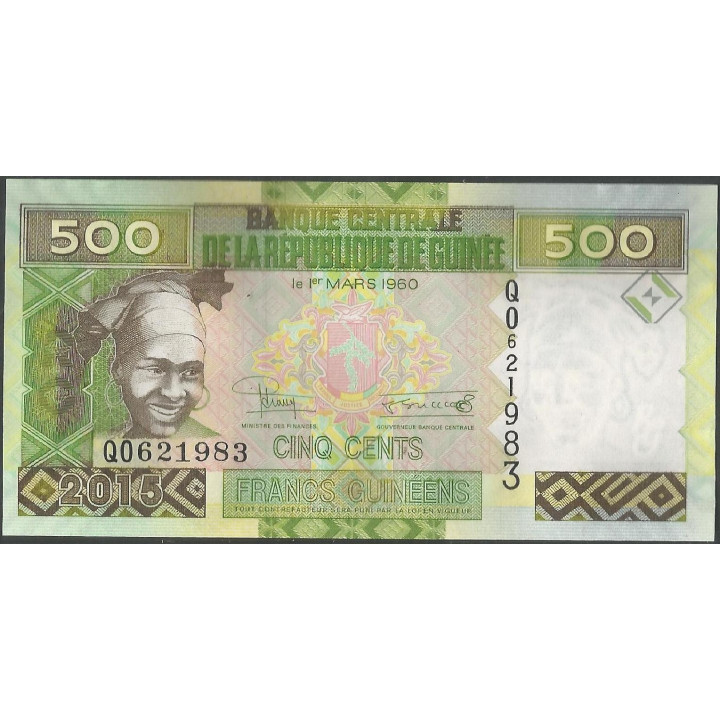 Guinea 500 Francs 2012 P39b