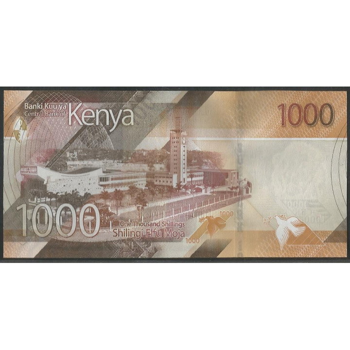 Kenya 1.000 Shillingi 2019 P56 reverso
