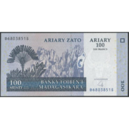 Madagascar 100 Ariary 2004 Firma 6 P86b
