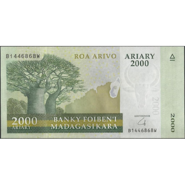 Madagascar 2.000 Ariary 2009 P90b