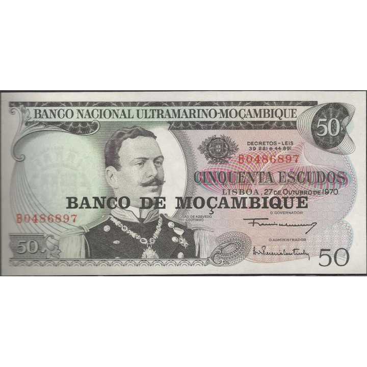 Mozambique 50 Escudos ND1976 P116