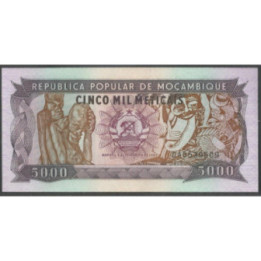 Mozambique 5.000 Meticais 3 Feb 1989 P133b