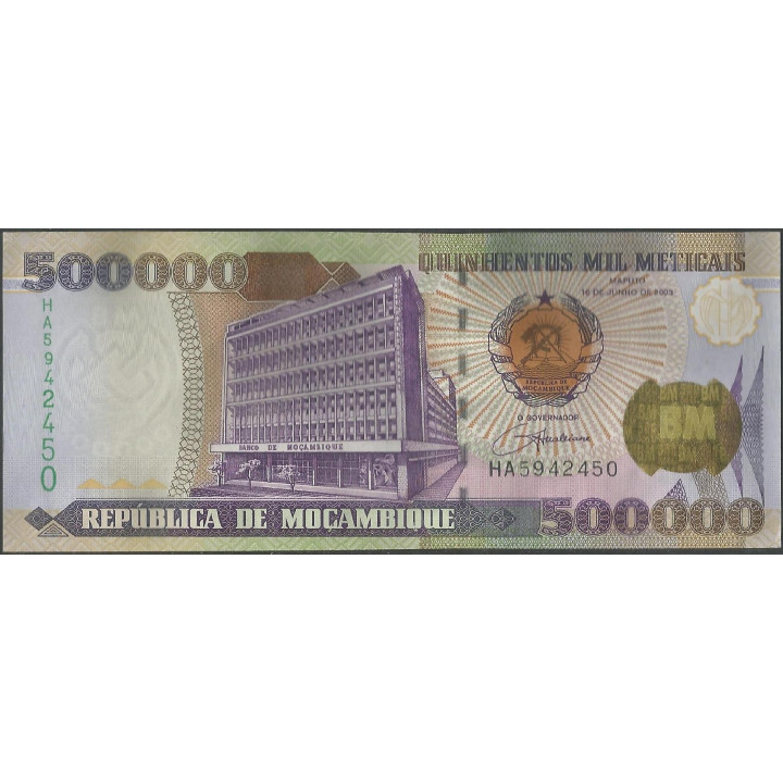 Mozambique 500.000 Meticais 16 Jun 2003 P142