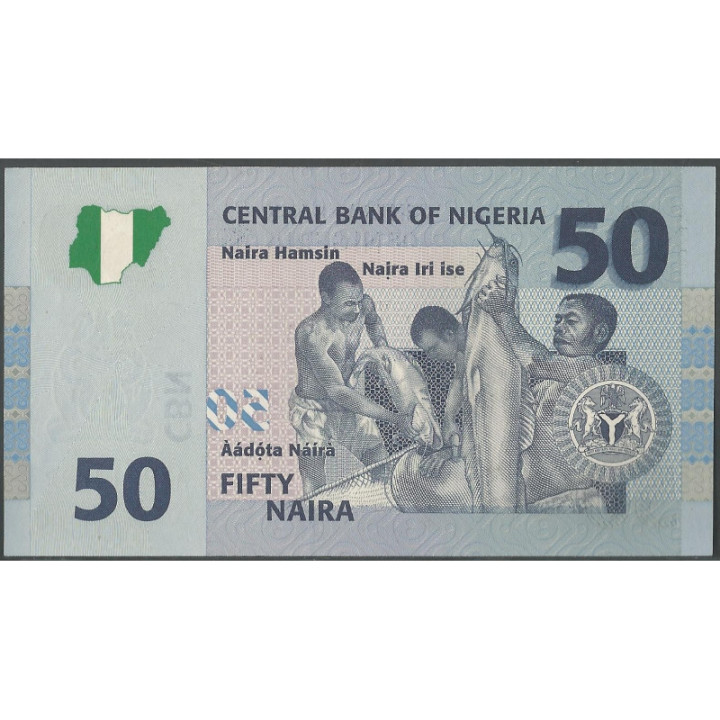 Nigeria 50 Naira 2006 P35a reverso