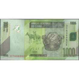 Rep Democratica del Congo 1.000 Francs 30 Jun 2013 P101b