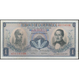 Billete de 1 Peso 12 oct 1964 BGW055