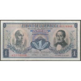 Billete de 1 Peso 12 oct 1964 BGW055