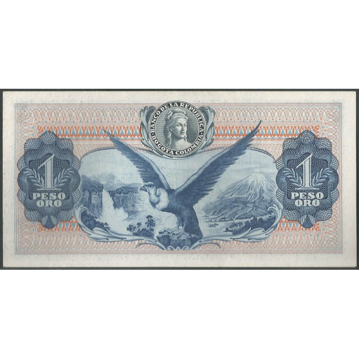 Billete de 1 Peso 1 may 1970 BGW067 reverso