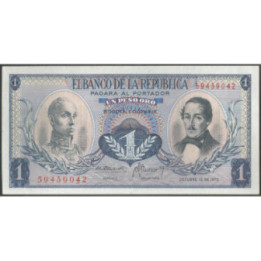 Billete de 1 Peso 12 oct 1970 BGW069